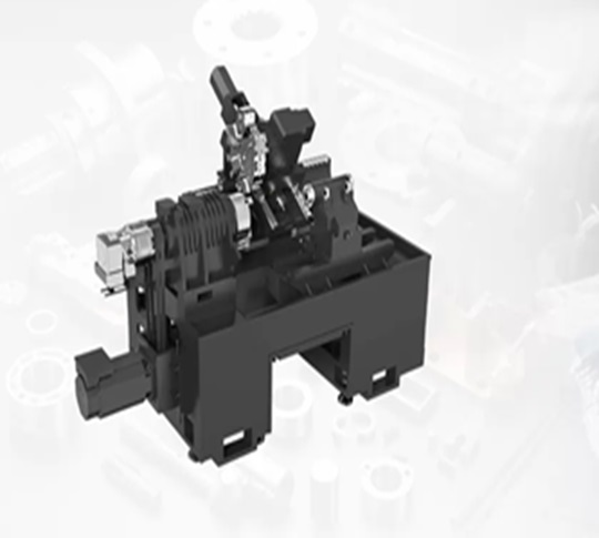 Der Spindelstock einer Hochgeschwindigkeits-CNC-Drehmaschine Der Spindelstock einer Hochgeschwindigkeits-CNC-Drehmaschine