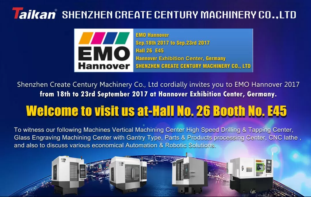 Taikan wird an der EMO Hannover 2017 in großem Maßstab teilnehmen
